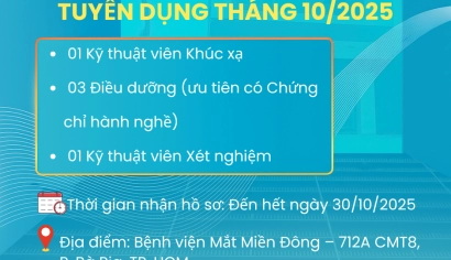 🌟 THÔNG BÁO TUYỂN DỤNG THÁNG 10/2025 🌟